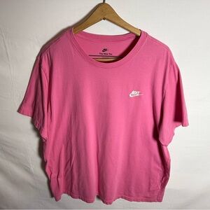 Nike Pink Women’s Sportswear Club T-Shirt XXL EUC